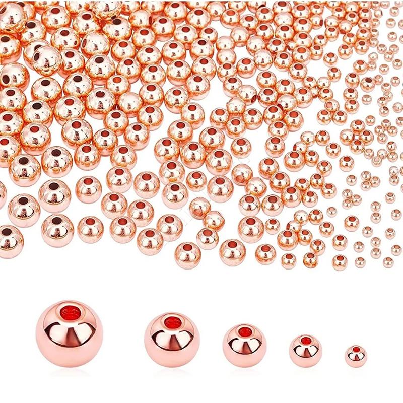  6 Mm Rose Kaplama Desensiz Yuvarlak Metal ( 5 Gram )
