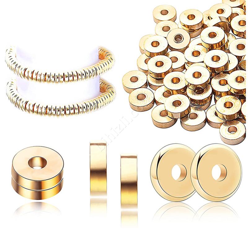 Altın Kaplama Metal Halka 20 Adet Çap: 6x1 mm