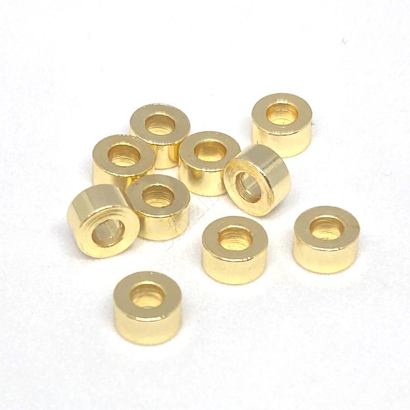 Altın Kaplama Metal Halka ( 10 Adet ) Çap: 6x3 mm