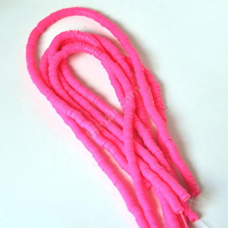 Fimo Boncuk 6mm Fuşya Renk