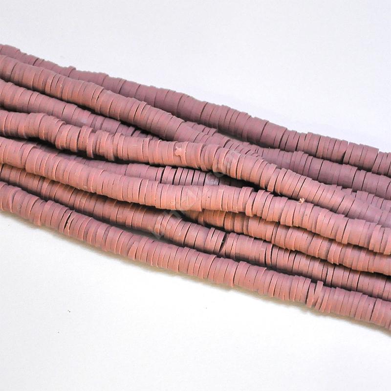 Fimo Hamur Boncuk 6 Mm ( Gül Kurusu Renk )