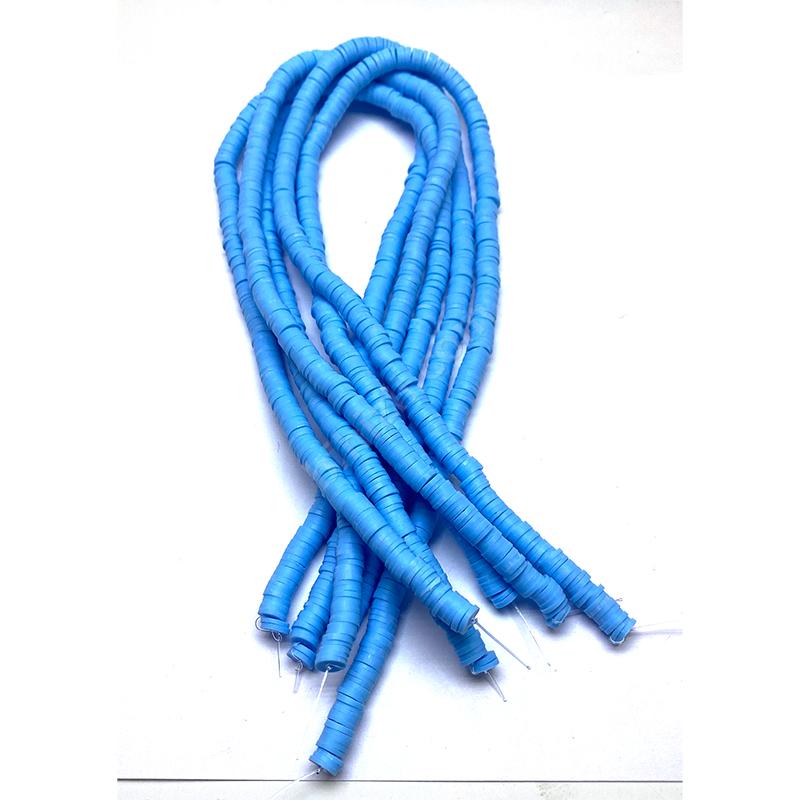 Fimo Boncuk - 6 Mm Mavi Renk