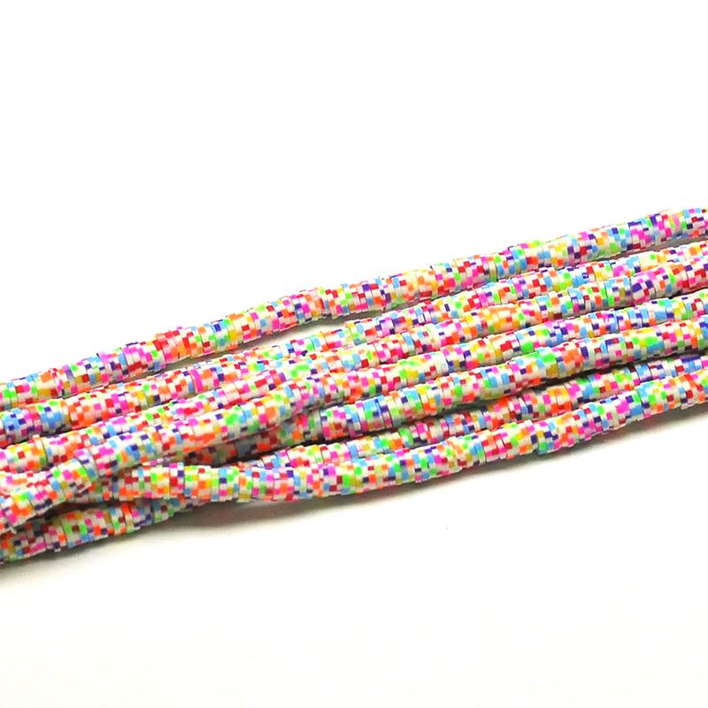 Mozaik Karışık Renkli Fimo Boncuk ( 6 Mm )