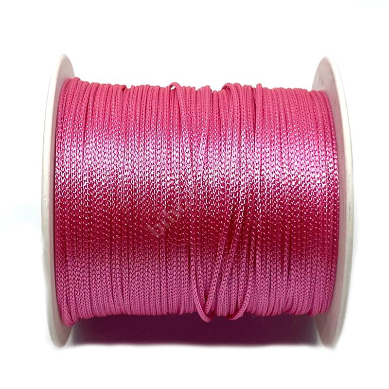 Makrome Örgülü Bileklik Ipi ( 100 Metre Bobin ) Pembe Renk