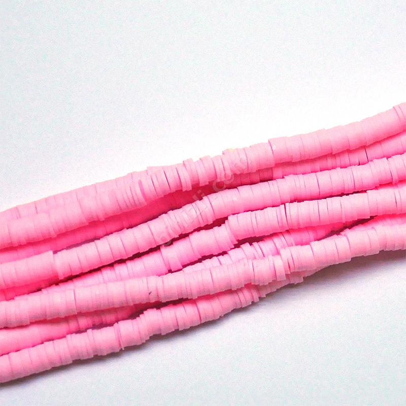 Fimo Boncuk 6 Mm ( Pembe Renk )