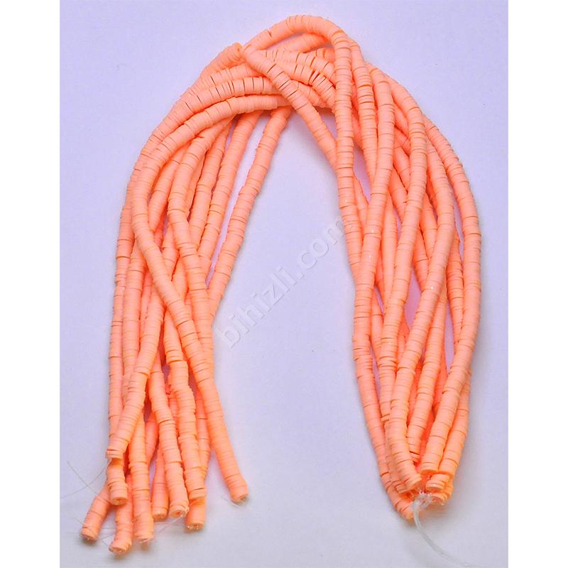 Somon Renk Fimo Boncuk ( 6 Mm )
