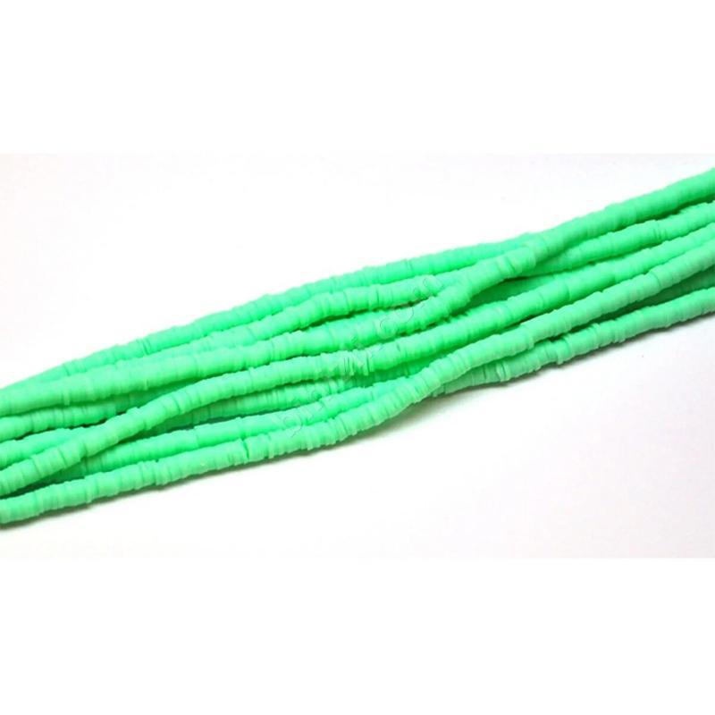 Fimo Hamur Boncuk ( Su Yeşili Renk ) 6 Mm