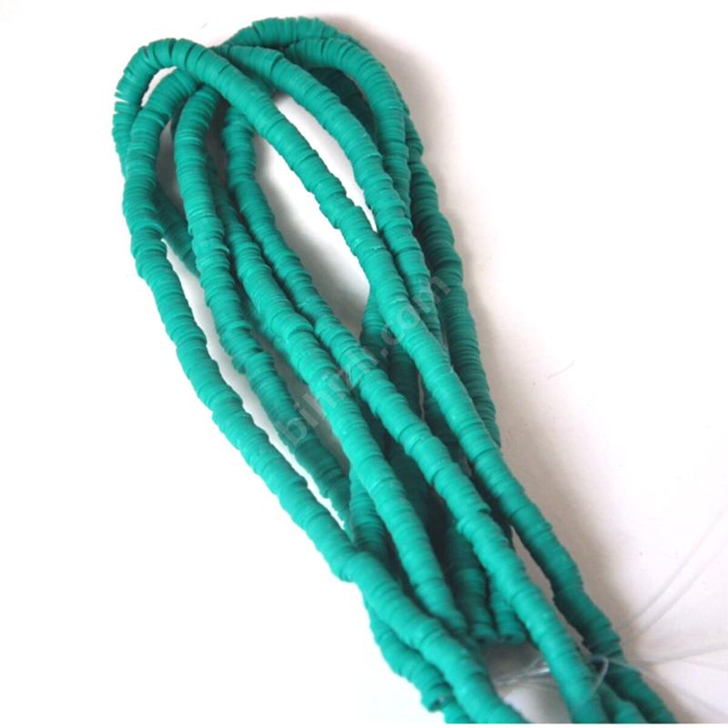 Fimo Boncuk 6mm Yeşil Renk 