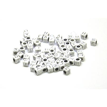 Beyaz Üzeri Gümüş 6x6 Mm ( Alfabedeki Tüm Harflerden 3'er Adet )