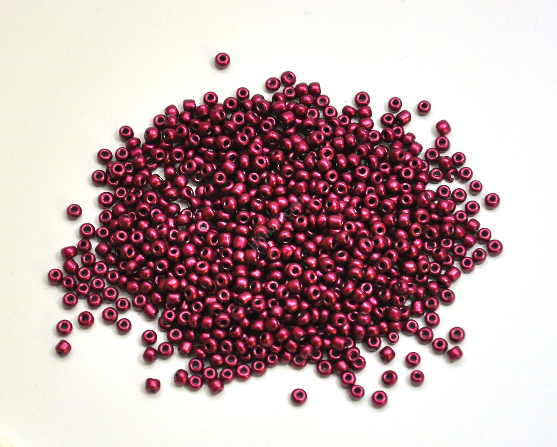 3 Mm 0.8 Cam Kum Boncuk 20 Gram ( Bordo )