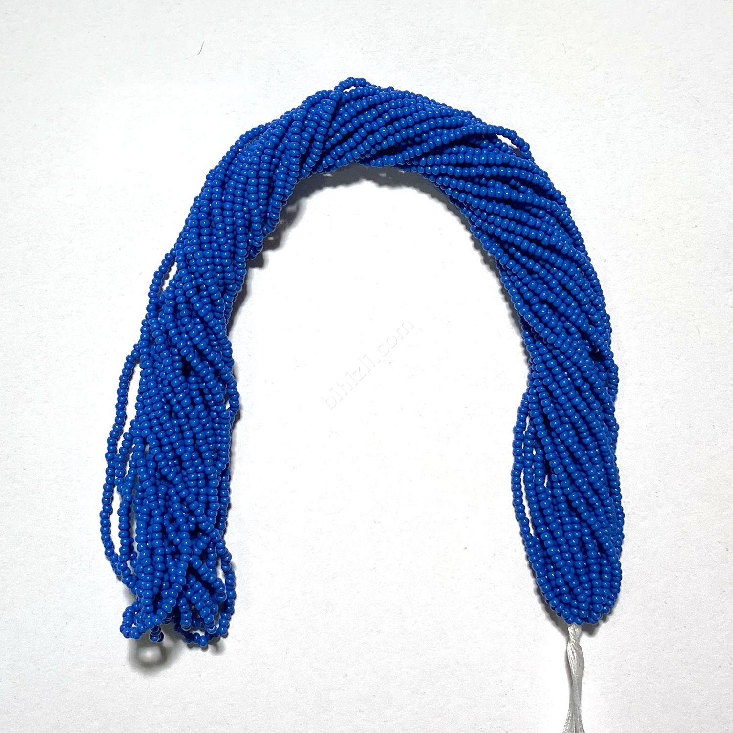 11/0 cam kum boncuk çek boncuğu (koyu mavi)