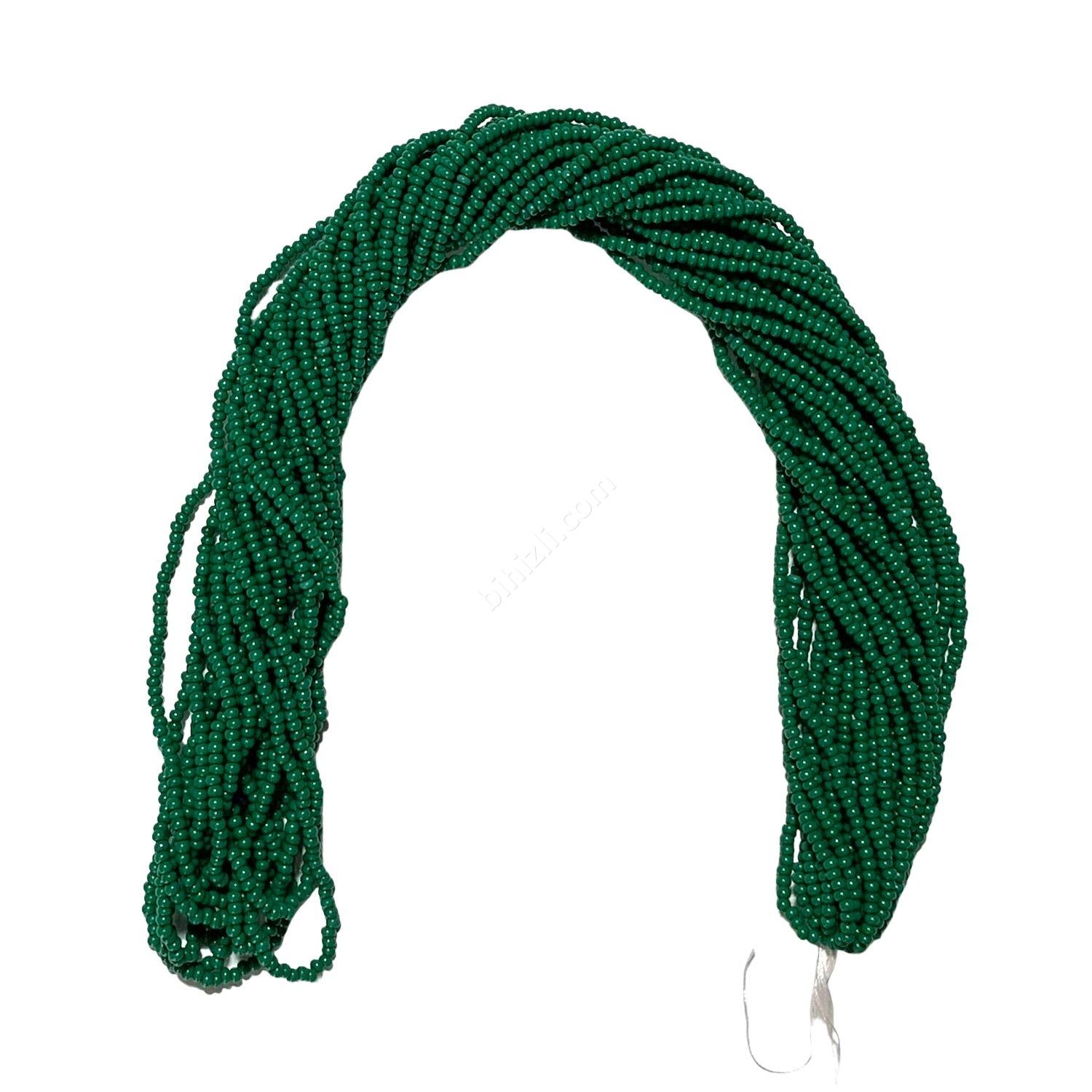 11/0 cam kum boncuk çek boncuğu (koyu yeşil)