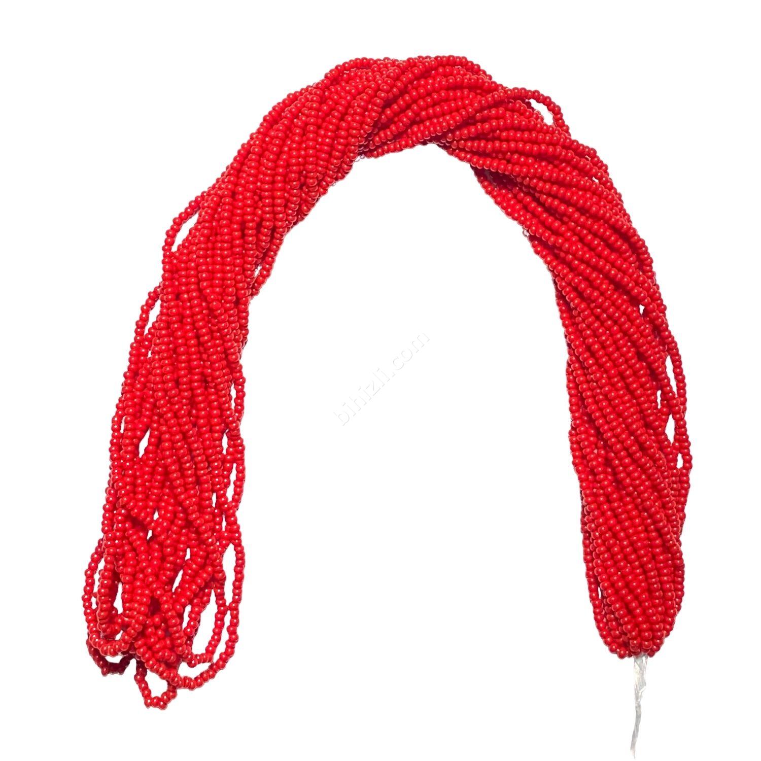 11/0 cam kum boncuk çek boncuğu (kırmızı)