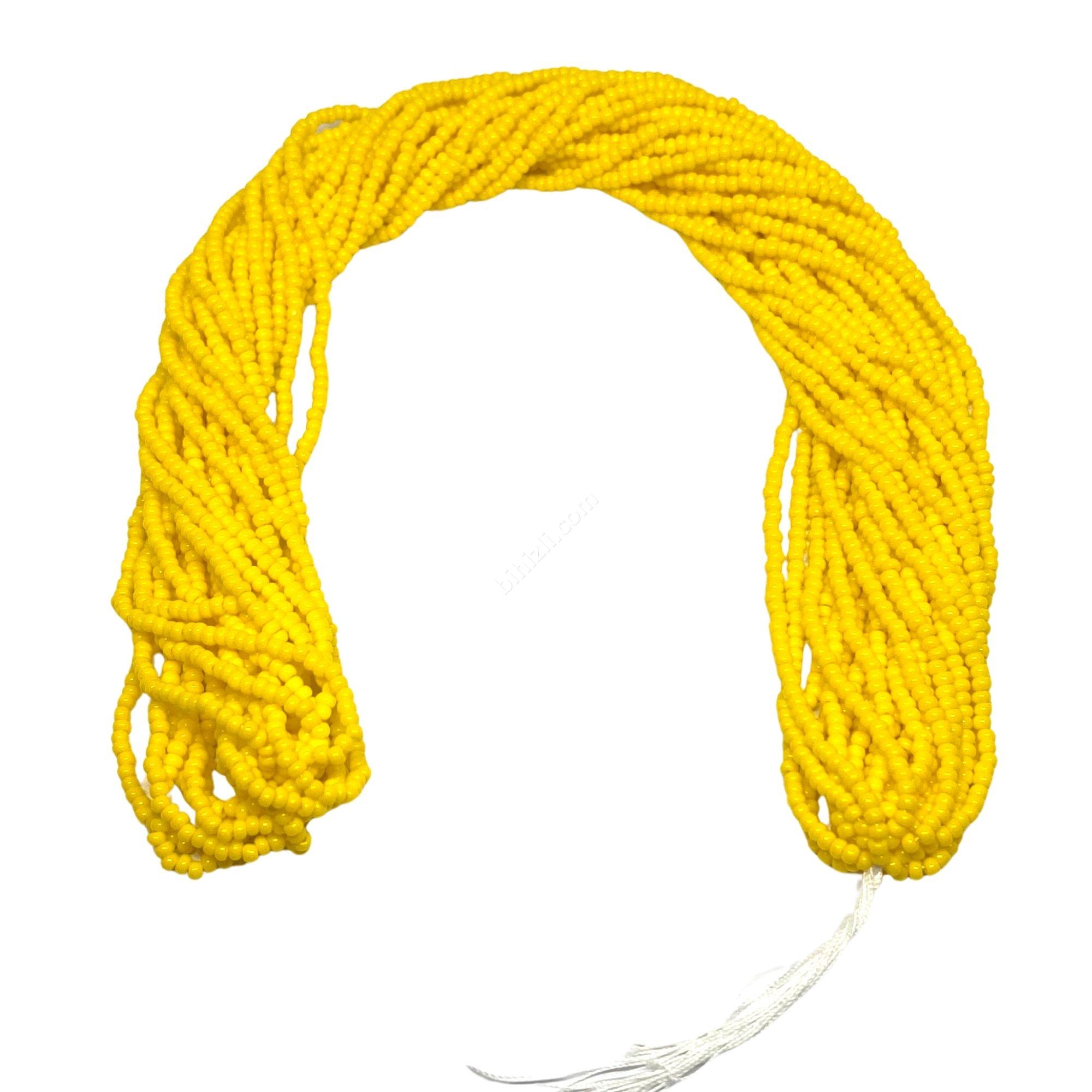 11/0 cam kum boncuk çek boncuğu (koyu sarı)