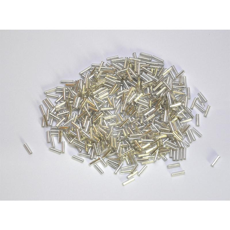 Cam Boru Boncuk 20 Gram ( Gümüş Renk )