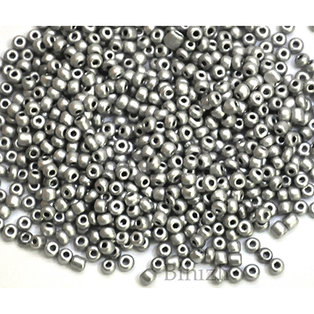 3 mm  ( 0.8 )  Cam Kum Boncuk ( 100 Gram )  Gümüş Renk