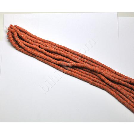 Mozaik Desenli Fimo Hamur Boncuk ( 6 Mm ) Kremit tonları
