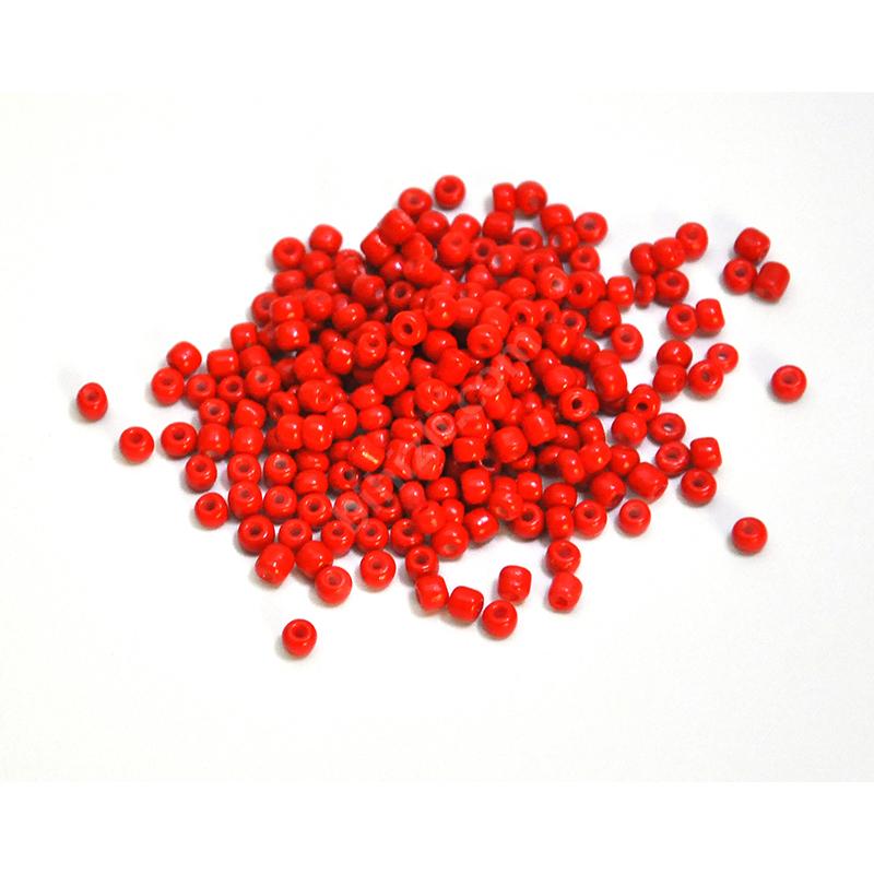 4 mm 0.6 Cam Kum Boncuk 20 gr ( Kırmızı )