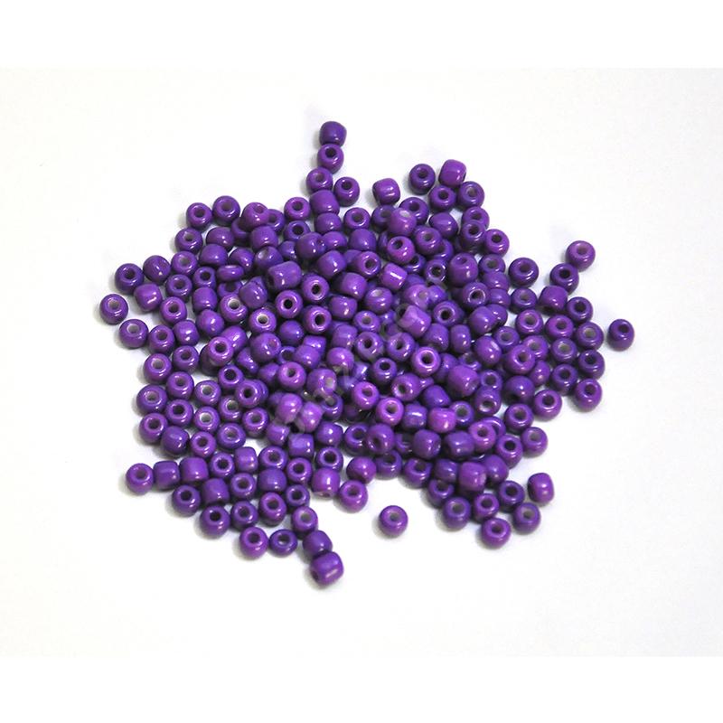 4 mm 0.6 Cam Kum Boncuk 20 gr ( Mor )