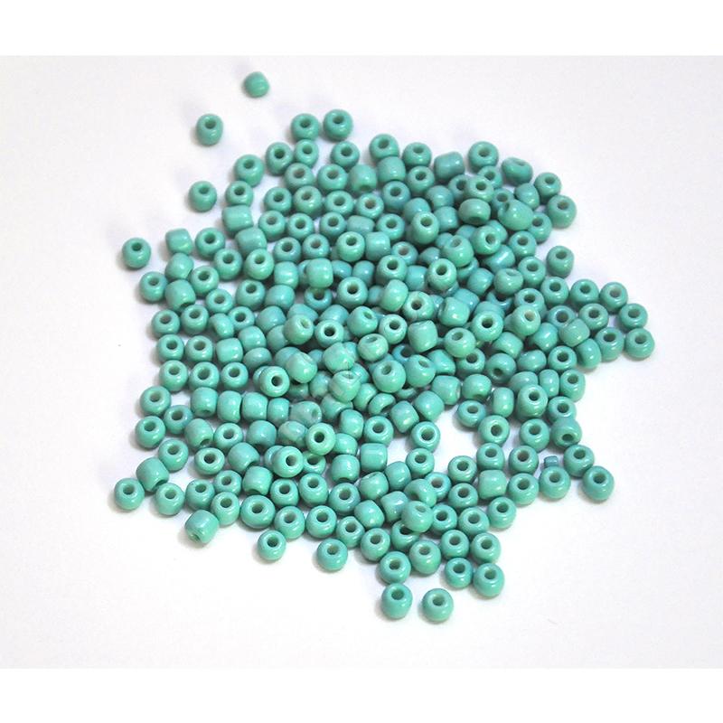 4 mm 0.6 Cam Kum Boncuk 20 gr ( Mint Yeşili )