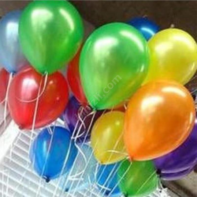7 Adet Metalik Balon - Karışık Renklerde