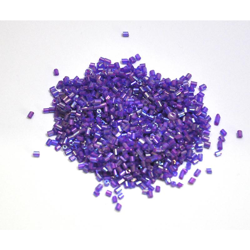 Cam Boru Boncuk ( Çap: 1 X 2,5 Mm ) 20 Gram Mor Renk