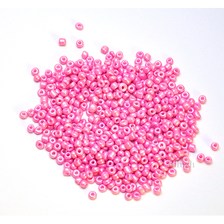 3 mm  ( 0.8 )  Cam Kum Boncuk ( 100 Gram )  Pembe Renk