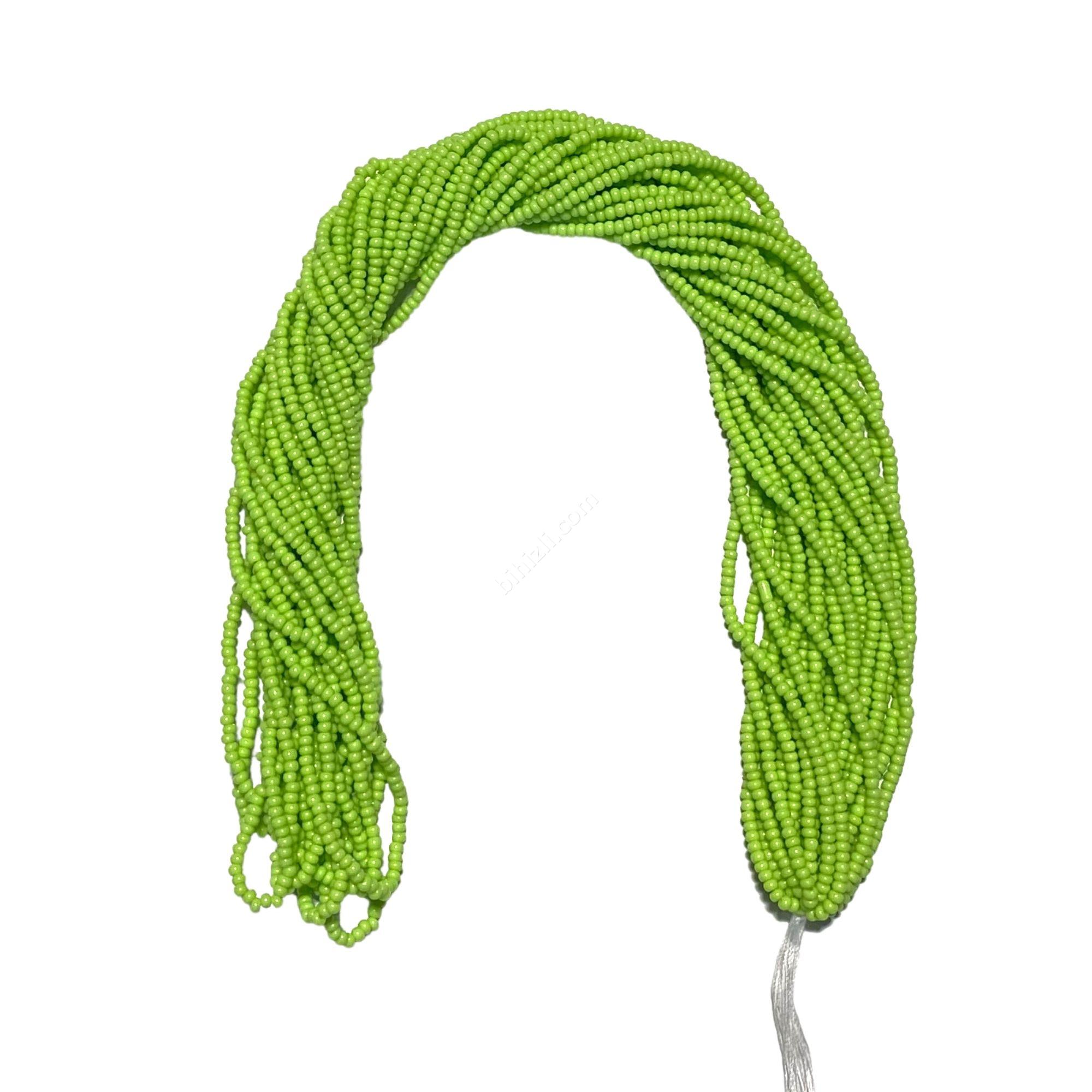 11/0 cam kum boncuk çek boncuğu (fıstık yeşili)