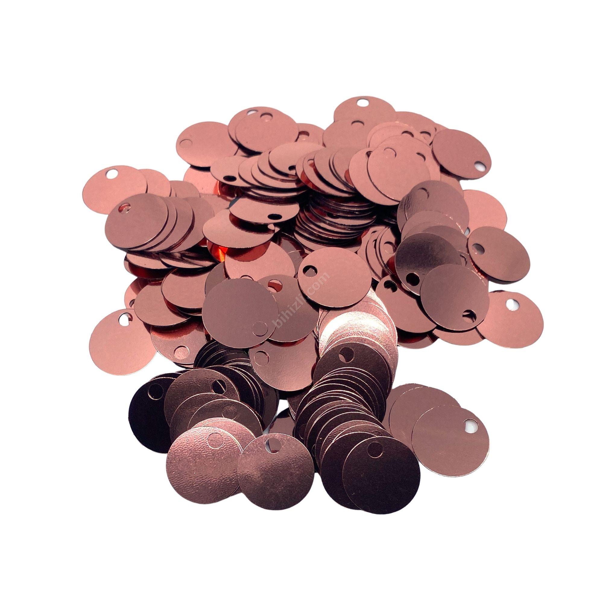 20 mm elbise çanta süsleme pulu 50 gr (pudra rengi)