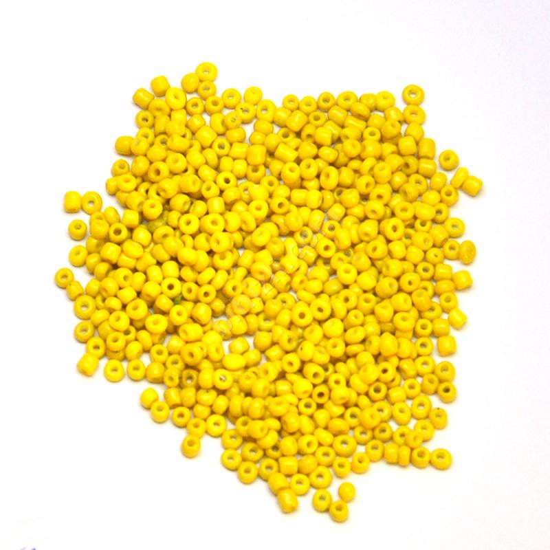 3 Mm 0.8 Cam Kum Boncuk 20 Gram ( Sarı )