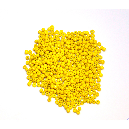 3 mm  ( 0.8 )  Cam Kum Boncuk ( 100 Gram )  Sarı Renk
