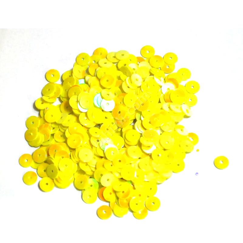 Süsleme Pulu 6 Mm ( Ortadan Delikli ) 10 Gram Sarı Renk