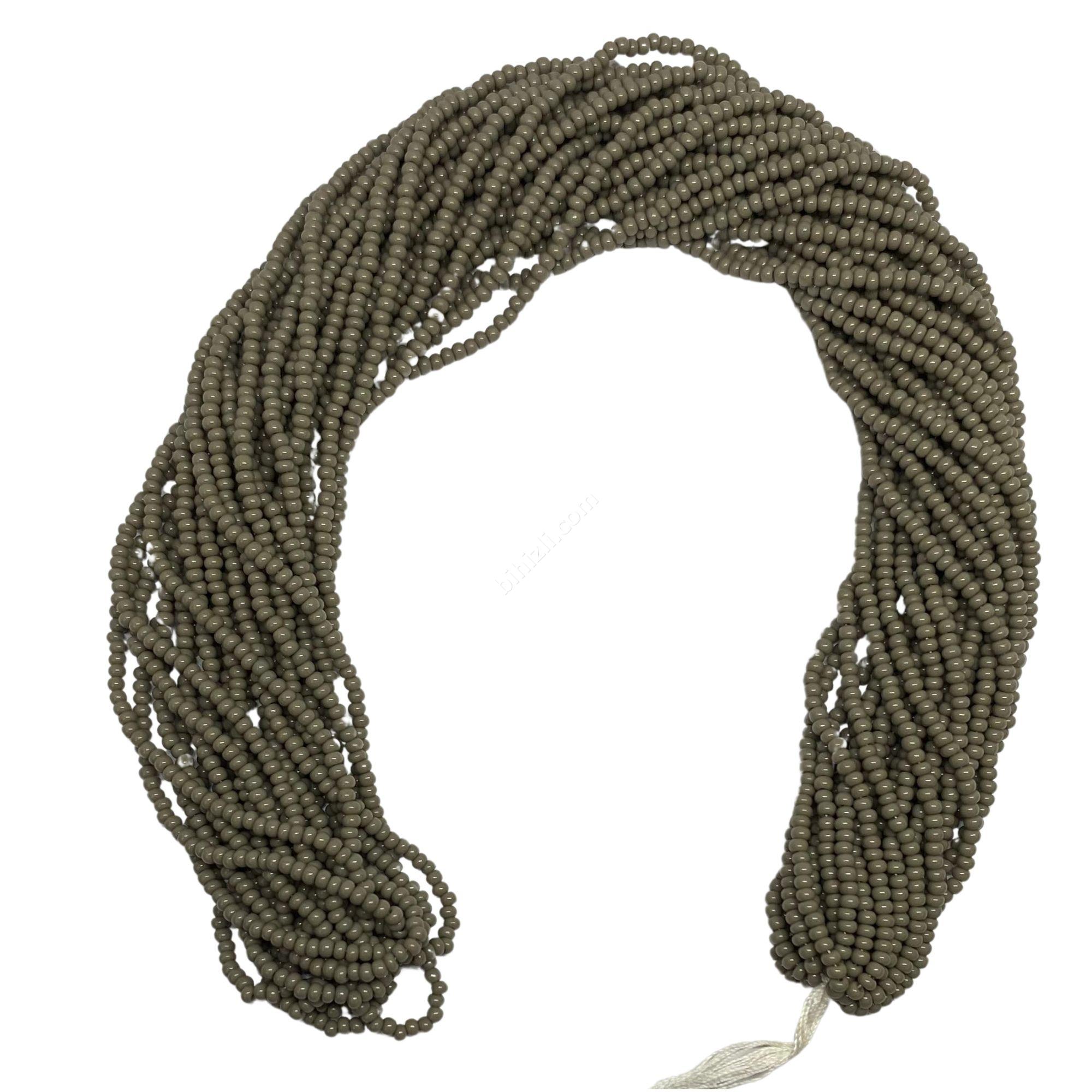 11/0 cam kum boncuk çek boncuğu (gri)