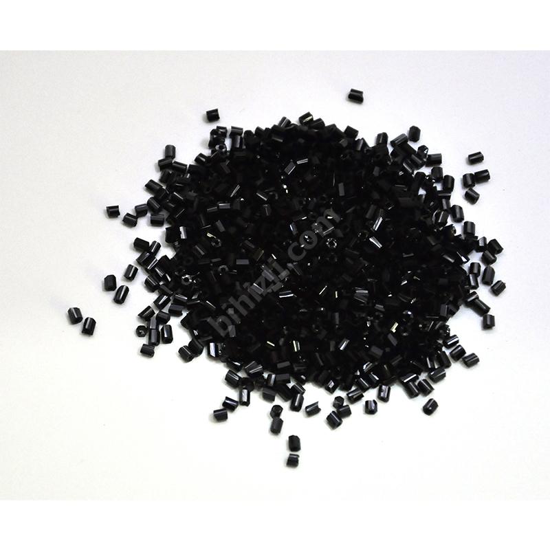 Cam Boru Boncuk ( Çap: 1 X 2,5 Mm ) 20 Gram Siyah Renk