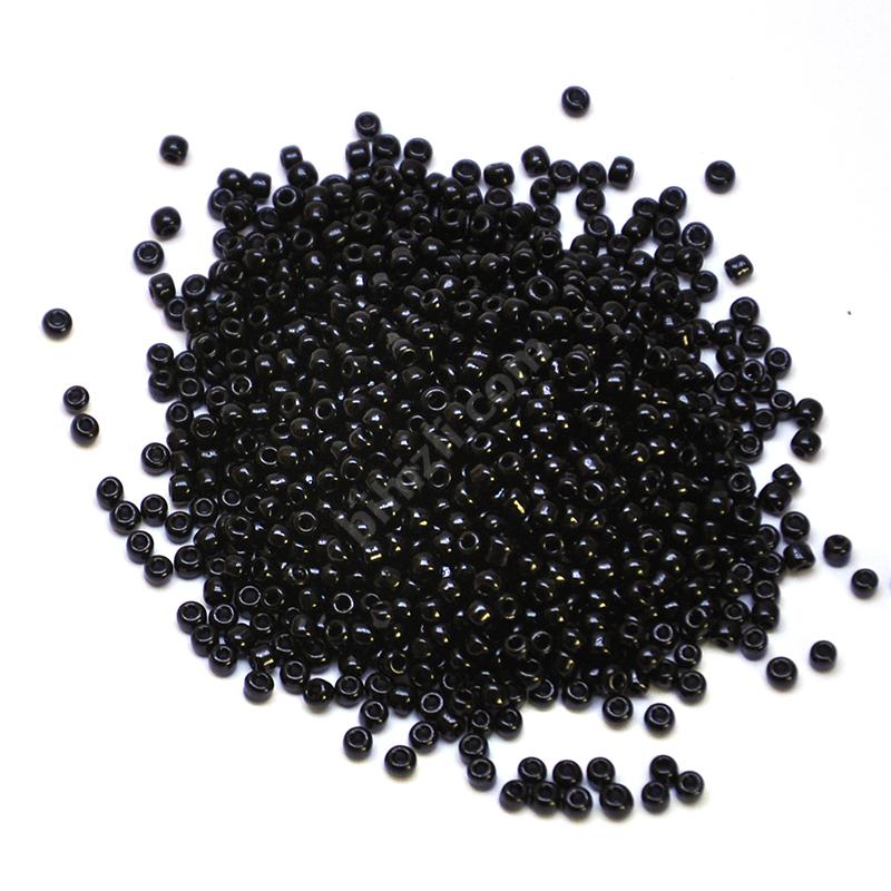 3 Mm 0.8 Cam Kum Boncuk 20 Gram ( Siyah )