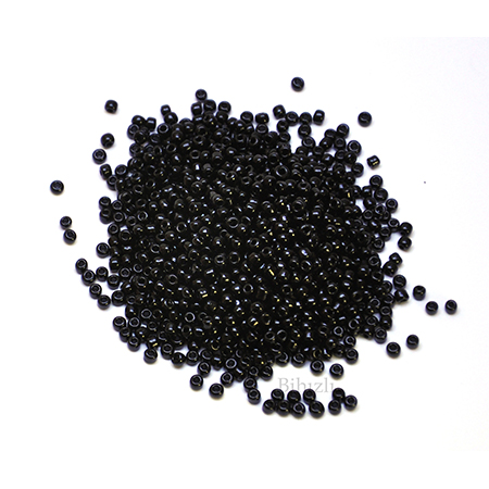 3 mm  ( 0.8 )  Cam Kum Boncuk ( 100 Gram )  Siyah Renk
