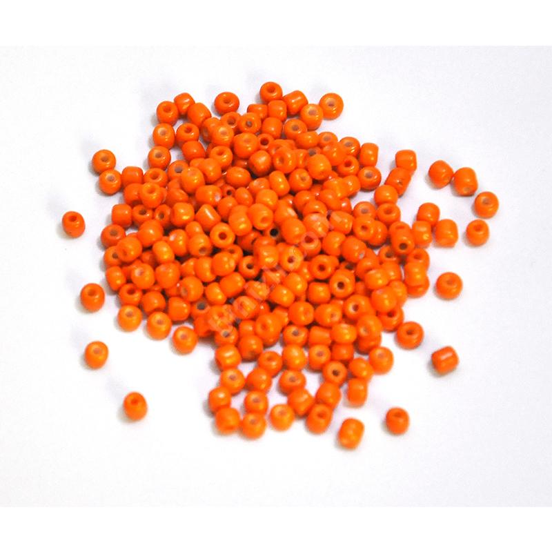 4 mm 0.6 Cam Kum Boncuk 20 gr ( Turuncu )