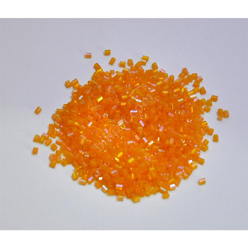 Cam Boru Boncuk ( Çap: 1 X 2,5 Mm ) 20 Gram Turuncu Renk
