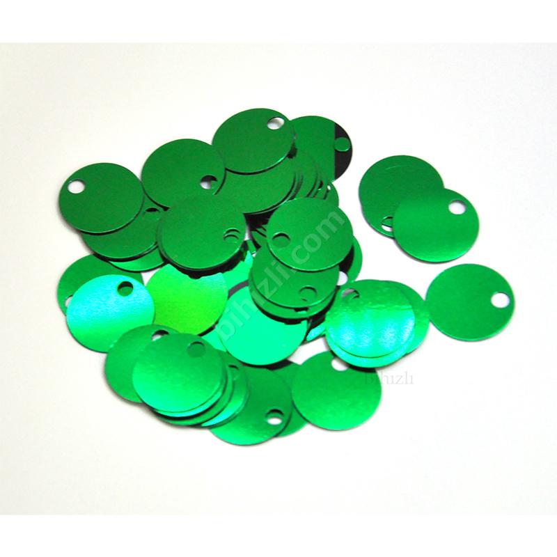 Çanta Pulu - Patik Pulu ( 10 Gram ) 20 Mm Yeşil Renk